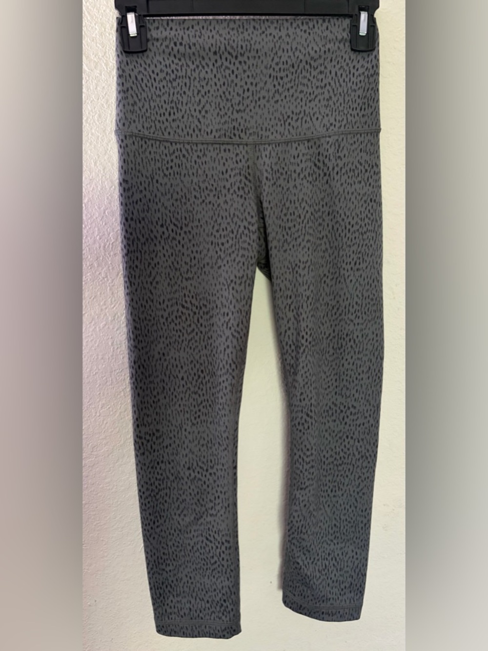 lululemon athletica Gray Printed High-Rise Leggings